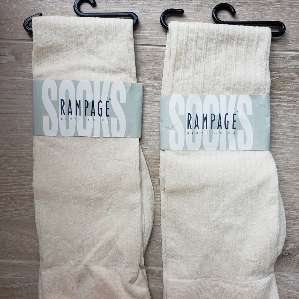 Rampage Women's Trouser Socks 2 pairs NWT
